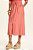 Saia Maxi Midi Coral Em Viscose Com Fenda E Bolsos Frontais Doce Trama - 106659 - Imagem 1