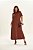 Vestido Plus Size Maxi Midi Marrom Em Malha Algodão Com Elastano Doce Trama - 106886 - Imagem 1