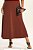 Vestido Plus Size Maxi Midi Marrom Em Malha Algodão Com Elastano Doce Trama - 106886 - Imagem 3