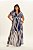Vestido Plus Size Longo Estampado De Azul Em Tule E Acompanha Cordão Doce Trama - 106721 - Imagem 1