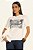 T-Shirt Off White Em Malha Com Estampa Frontal Azul Doce Trama - 106762 - Imagem 1