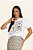 T-Shirt Off White Com Estampa Frontal Em Meia Malha Pure Sunshine Doce Trama - 106792 - Imagem 1