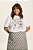 T-Shirt Plus Size Off White Com Estampa Frontal Em Meia Malha Pure Sunshine Doce Trama - 106792 - Imagem 1