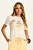T-Shirt Cru Com Estampa Frontal Em Meia Malha Viscolinho Doce Trama - 106807 - Imagem 1