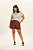 Blusa Plus Size Verde Água Com Estampa Frontal E Manga Curta Morcego Doce Trama - 106877 - Imagem 2