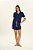 Blusa Azul Com Recortes Off White Em Malha New Favo Doce Trama - 106679 - Imagem 2