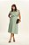 Saia Plus Size Midi Verde Água Em Viscopoly Com Bolsos Frontais Doce Trama - 106844 - Imagem 2