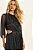 Vestido Preto Em Plissê Silver Com Lurex E Detalhe De Torção Doce Trama - 106811 - Imagem 2