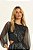 Vestido Preto Em Plissê Silver Com Lurex E Detalhe De Torção Doce Trama - 106811 - Imagem 3
