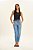 Calça Jeans Mom Cropped Com Termocolantes Doce Trama - 106666 - Imagem 2