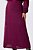 Saia Plus Size Maxi Midi Burgundy Com Detalhe De Botões Frontais Orgânicos - 23381 - Imagem 1