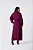 Saia Plus Size Maxi Midi Burgundy Com Detalhe De Botões Frontais Orgânicos - 23381 - Imagem 4