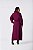 Blusa Plus Size Burgundy De Manga Longa Com Gola Alta E Detalhe De Botões - 23384 - Imagem 4