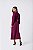 Saia Maxi Midi Burgundy Com Detalhe De Botões Frontais Orgânicos - 13928 - Imagem 4