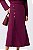 Saia Maxi Midi Burgundy Com Detalhe De Botões Frontais Orgânicos - 13928 - Imagem 1