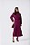 Saia Maxi Midi Burgundy Com Detalhe De Botões Frontais Orgânicos - 13928 - Imagem 3