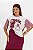 T-Shirt Listrada Em Malha Com Estampa Frontal Em Crepe Elegance All Curves - 035484 - Imagem 1
