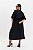 Conjunto De Saia Midi Preta Em Crepe Com Detalhe Dourado Elegance All Curves - 091281 - Imagem 2