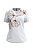 Blusa Branca Com Estampa Frontal Em Meia Malha Penteada De Manga Curta - C0078 - Imagem 2