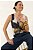 Blusa Estampada Sem Manga Em Viscose Com Decote V - C0244 - Imagem 2