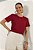 Blusa Vermelha Em Viscopoly Com Elastano E Detalhe De Abertura Frontal - C0221 - Imagem 4