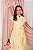 Vestido Maxi Midi Amarelo Em Tricoline Acompanha Faixa Jany Pim - 7325 - Imagem 3