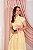 Vestido Maxi Midi Amarelo Em Tricoline Acompanha Faixa Jany Pim - 7325 - Imagem 4