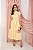 Vestido Maxi Midi Amarelo Em Tricoline Acompanha Faixa Jany Pim - 7325 - Imagem 1
