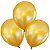 Balão Bexiga Cintilante Dourada Ouro 10 Polegadas Pacote 25 Unidades - Imagem 1