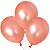 Bexiga Balão Metalizado Cintilantes Rose Gold Super Brilhantes 10 Polegadas Com 25 Unidades - Imagem 1