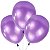 Bexiga Balão Metalizado Cintilantes Roxo Violeta Super Brilhantes 10 Polegadas Com 25 Unidades - Imagem 1