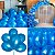 Bexiga Balão Metalizado Cintilantes Azul Escuro Super Brilhantes 10 Polegadas Com 25 Unidades - Imagem 2