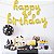 Balão Bexiga Metalizado Happy Birthday Dourado Personalizado - Imagem 3