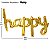 Balão Bexiga Metalizado Happy Birthday Dourado Personalizado - Imagem 4