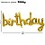 Balão Bexiga Metalizado Happy Birthday Dourado Personalizado - Imagem 5