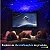 luminaria Astronauta Projetor de Estrelas Nebula Galaxia Teto Estrelado Luz Noturna - Imagem 6