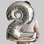 Balão de Número Metalizado 76cm Prata - Imagem 13