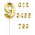 Vela De Aniversário Para Bolo Dourado Numeros 0 1 2 3 4 5 6 7 8 9 - Imagem 14