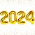 Balão Bexiga Metalizado Personalizado 2024 Grande Decoração Ano Novo - Imagem 1