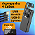 Carregador Portatil Power Bank 20000mAh BYZ P66K 4 em 1 USB, Micro USB, USB-C, Lightning - Imagem 4