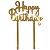 Acrílico Topo de Bolo Happy Birthday para Decorações de Aniversario - Imagem 4