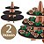 Kit 2 Torre de Doce Luxo MDF Porta Doce Brigadeiro Expositor de Doces Cupcake - Imagem 8