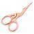 Tesoura Cegonha Reta Rose Gold - Imagem 2