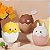 Lixeira de Mesa de Plástico Redonda Urso Marrom TRC0740 - Imagem 2