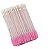 Escovinha Dupla para Cílios e Lip Gloss Descartável Glitter Rosa 50 unid. - Imagem 3