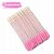 Escovinha Dupla para Cílios e Lip Gloss Descartável Glitter Rosa 50 unid. - Imagem 2