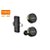 Microfone de Lapela Magnético 2 Em 1 Lightning e Type-C 38D Preto - Imagem 1