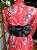 Kimono Longo Wagasa Vermelho - Imagem 5
