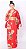 Kimono Longo Hanabi Vermelho - Imagem 2