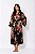 Robe Longo Floral Preto - Imagem 1